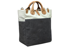 Winter Session Garrison Bag Grey and Natural