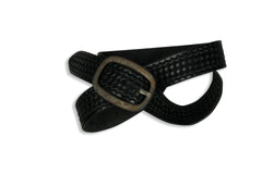 LEVI'S VINTAGE CLOTHING (LVC)-Basket Weave Belt (Black)