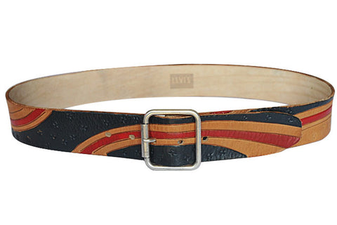 LEVI'S VINTAGE CLOTHING (LVC)-Electric Rodeo Belt (Hand Painted)