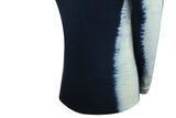 LEVI'S MADE AND CRAFTED-Long Sleeve Raglan Tee (Indigo Shibori Stripe)