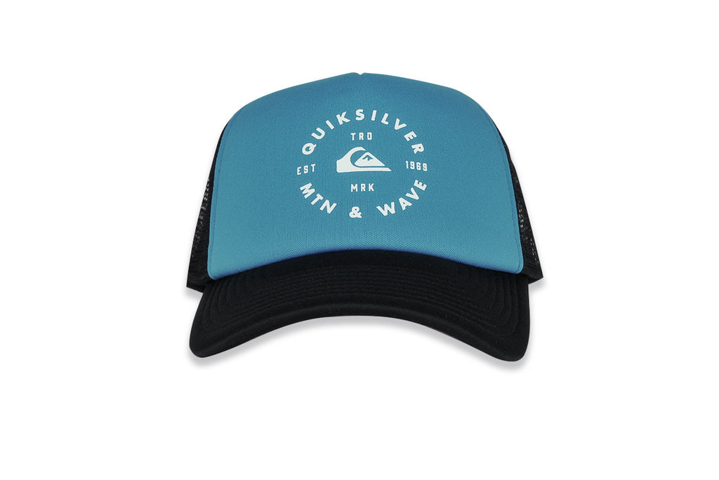 QUICKSILVER-Foamblast Trucker Hat (Blue Dunube) QUICKSILVER-Foamblast Trucker Hat (Blue Dunube)