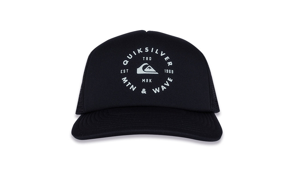 QUICKSILVER-Foamblast Trucker Hat (Black) QUICKSILVER-Foamblast Trucker Hat (Black)