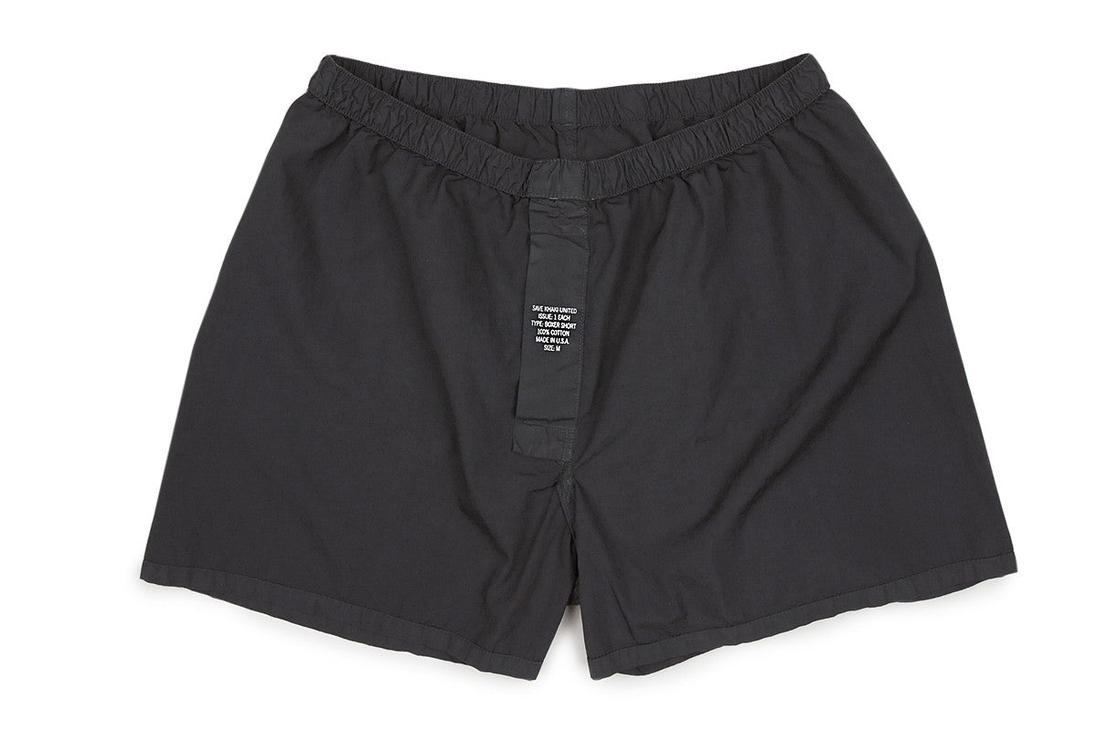 SAVE KHAKI-Woven Boxer Shorts (Slate) SAVE KHAKI-Woven Boxer Shorts (Slate)