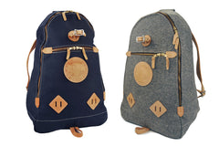 YUKETEN-Triangle Wool Backpack (Grey Heather)