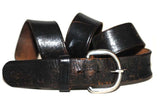 Vintage Dress Belt & Buckle Set (Black)