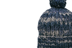 CHAMULA-Double Knit Cap (Navy Mix Stripe)