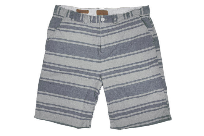 JACHS-Bermuda Shorts (Indigo/Natural Stripe) JACHS-Bermuda Shorts (Indigo/Natural Stripe)