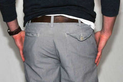 Save Khaki Novelty Stripe Pant Grey Micro Stripe