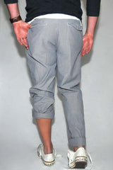 Save Khaki Novelty Stripe Pant Grey Micro Stripe