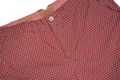 JACHS-Bermuda Shorts (Red Polka Dot)