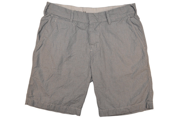 SAVE KHAKI-Novelty Bermuda Shorts (Sky Micro Stripe) SAVE KHAKI-Novelty Bermuda Shorts (Sky Micro Stripe)