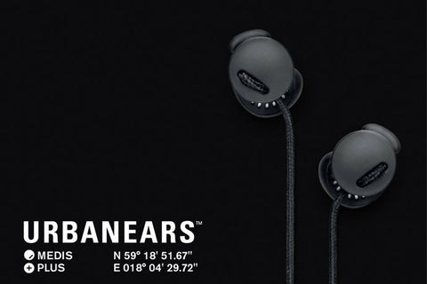 URBANEARS-Medis Plus In Ear Headphones (Black or Red)