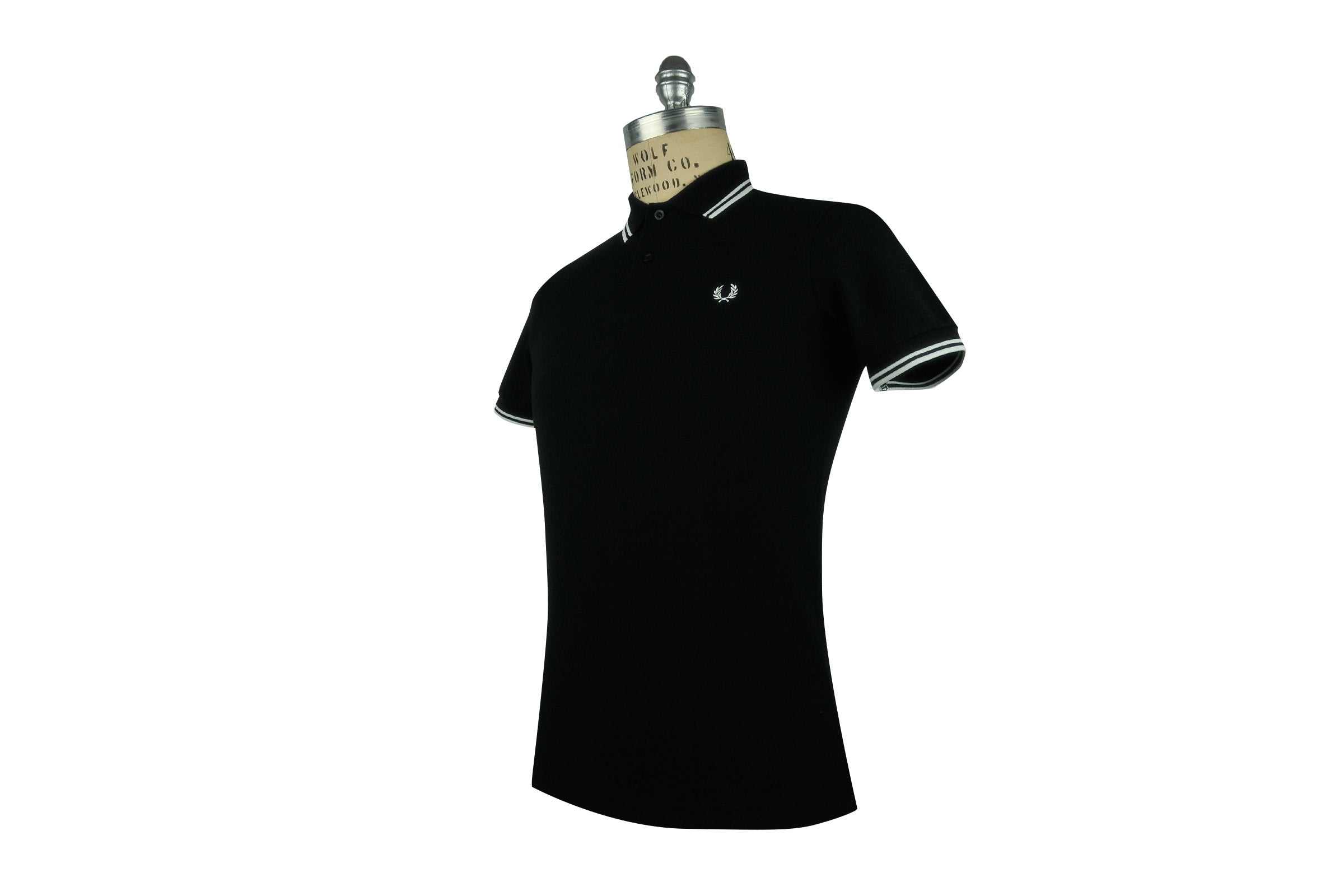 FRED PERRY-M3600 Twin Tipped Polo (Black/Porcelain)