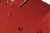 FRED PERRY-M3600 Twin Tipped Polo (Coral/White/Navy)