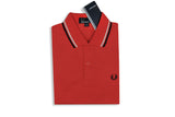 FRED PERRY-M3600 Twin Tipped Polo (Coral/White/Navy)