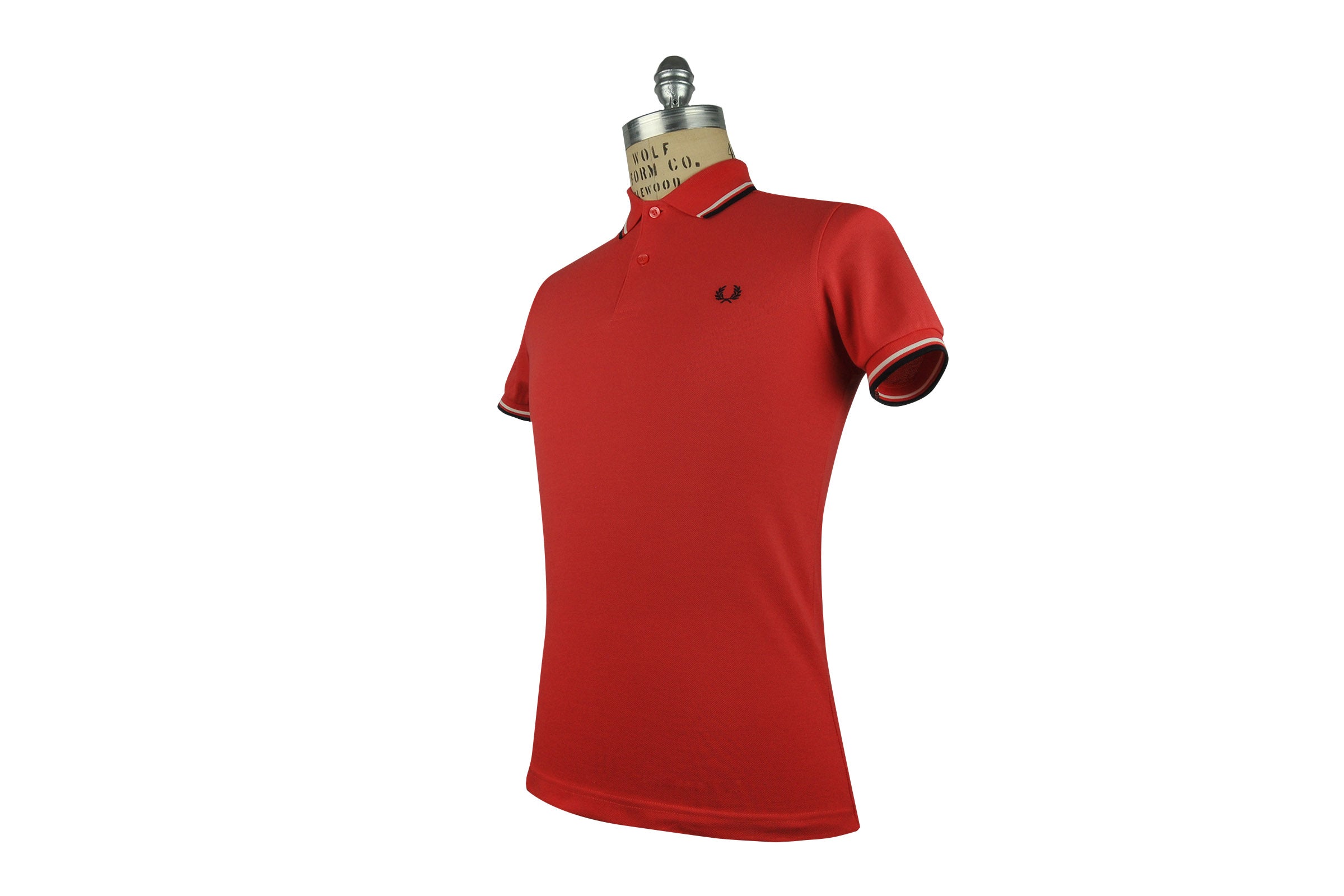 FRED PERRY-M3600 Twin Tipped Polo (Coral/White/Navy)