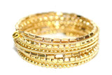 Gold coil bracelet