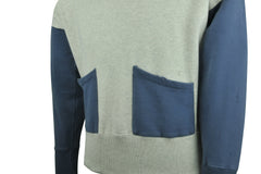 LEVI'S VINTAGE CLOTHING (LVC)-1950's Color Block Hoodie (Grey Melange / Washed Blue)