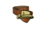 LEVI'S VINTAGE CLOTHING (LVC)-Brass Hat Belt (Aged Natural)