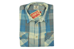 LEVI'S VINTAGE CLOTHING (LVC)-1950's Shorthorn Shirt (Blue Check)