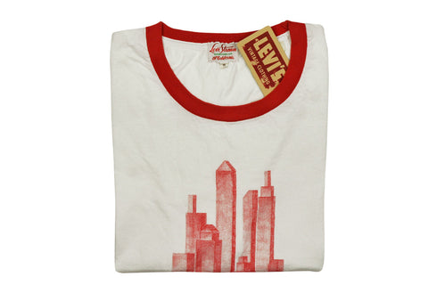 LEVI'S VINTAGE CLOTHING (LVC)-1940's City In Hand Graphic Tee (White)