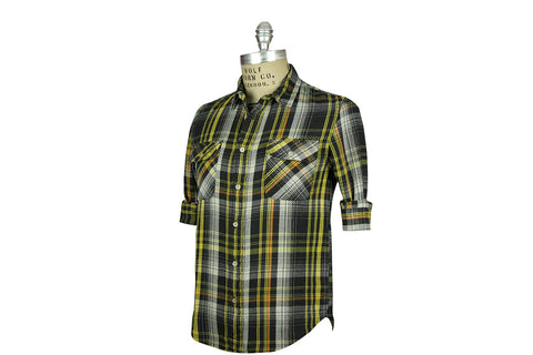 LEVI'S VINTAGE CLOTHING (LVC)-1950's Shorthorn Shirt (Yellow Check)