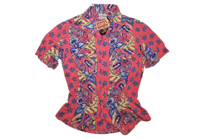 LEVI'S VINTAGE CLOTHING (LVC) 1950's Hawaiian Print Shirt