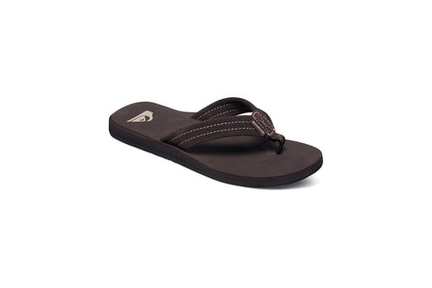 QUIKSILVER-Carver Suede Sandals (Chocolate Brown)