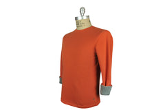 RELWEN-Thremal Knit Sweatshirt (Orange)