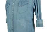 Remi Relief-Chambray Repair Shirt-Used Blue