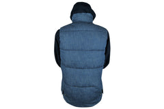 Remi Relief-Quilted Denim Vest (Used Blue)