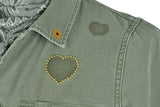 Remi Relief-Military Stencil Shirt-Jacket (Olive)