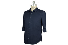 SAVE KHAKI-Washed Oxford Simple Shirt (Marine)