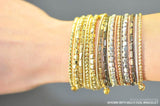 Gold coil bracelet