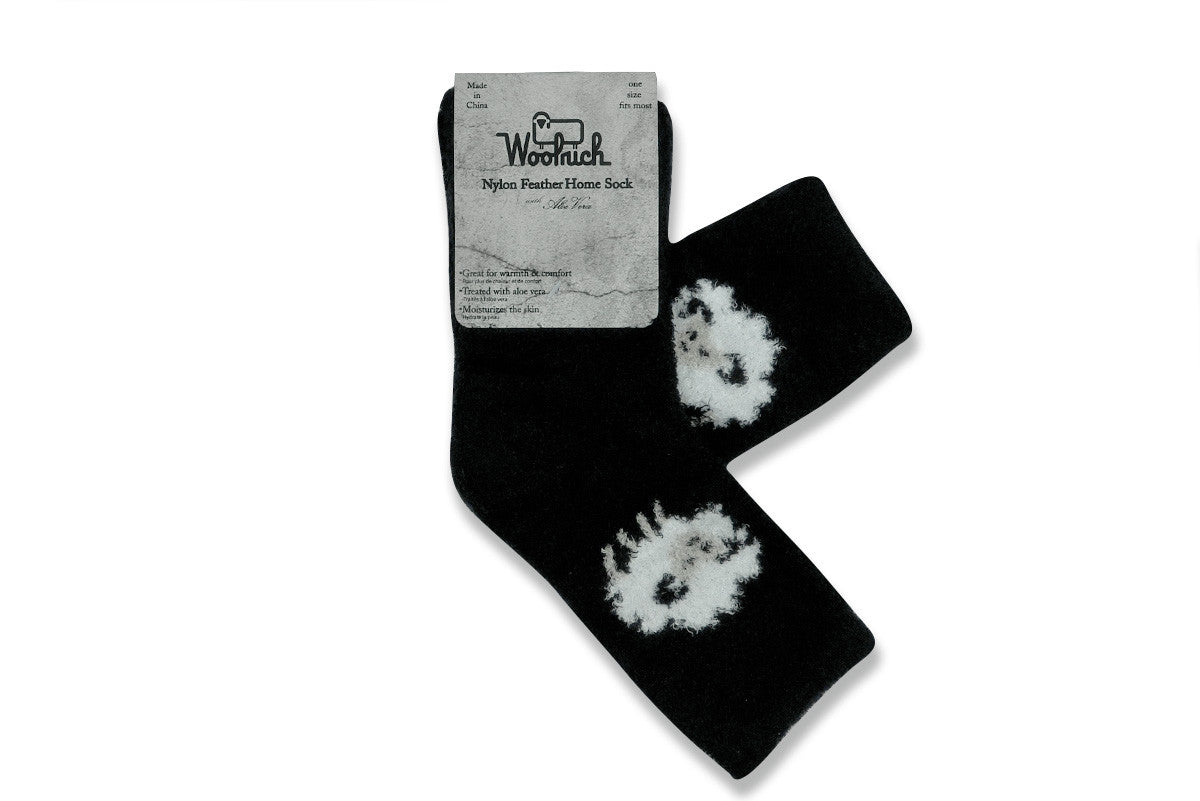 WOOLRICH HOME-Feather Aloe Sock (Black Sheep)