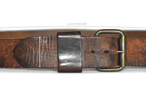 Vintage Single Prong Belt (Luggage)