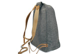 YUKETEN-Triangle Wool Backpack (Grey Heather)