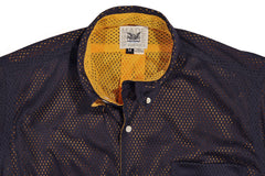 MARK McNAIRY NEW AMSTERDAM-Reversible Mesh Shirt (Navy/Yellow)
