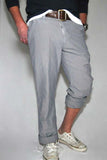 Save Khaki Novelty Stripe Pant Grey Micro Stripe