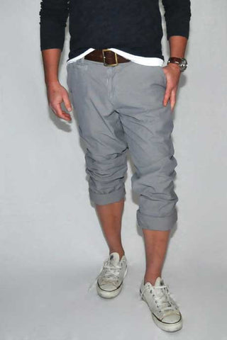 SAVE KHAKI-Novelty Trouser (Grey Micro Stripe)
