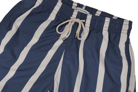 SOLID & STRIPED-The Classic / Watermill Stripe (Midnight+White)