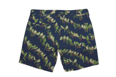 REMI RELIEF-Bird Motif Bermuda Shorts (Navy)