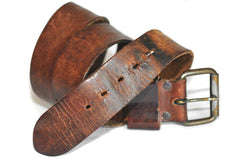 Vintage Single Prong Belt (Luggage)