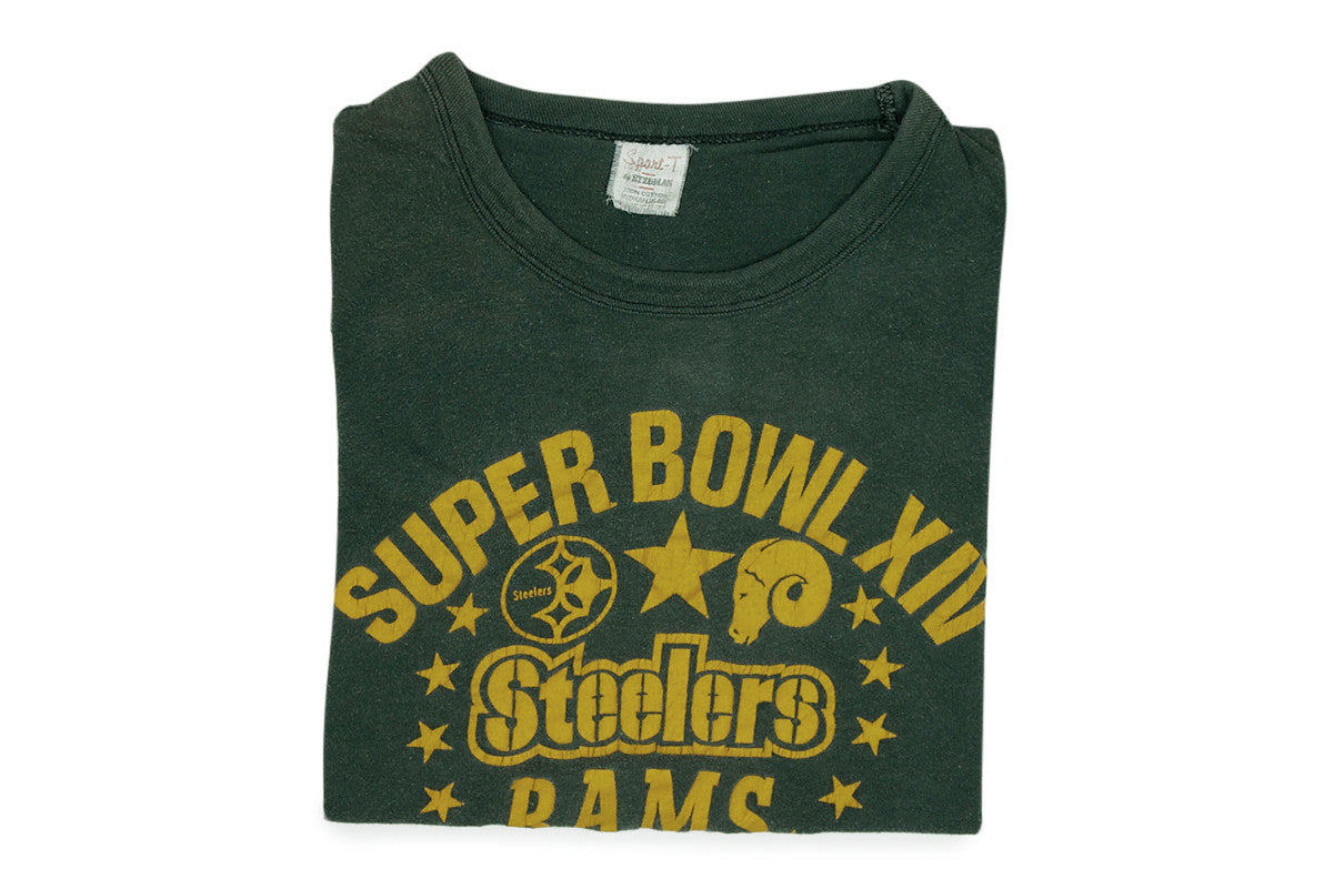 Vintage Super Bowl XIV-Steelers/Rams Tee (Spruce)