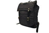 YUKETEN-Quilted Canoe Backpack (Black)