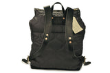 YUKETEN-Quilted Canoe Backpack (Charcoal)